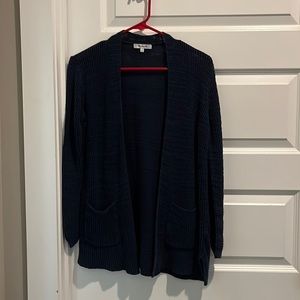 Madewell navy oversized cardigan, size XS